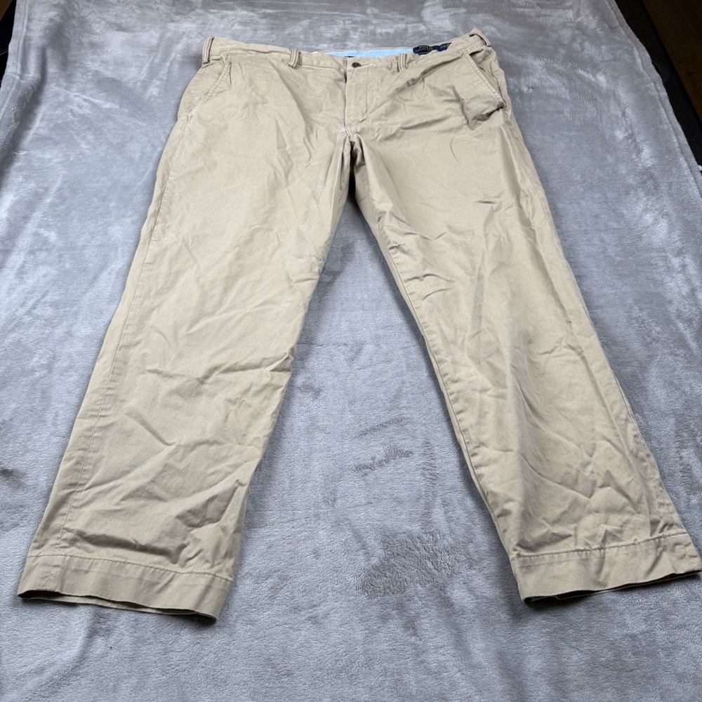Polo Ralph Lauren Mens Stretch Straight Fit Chino Pants Beige 42x30